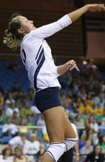Notre Dame Volleyball Takes Duke In Four At The Courtyard By Marriott Classic Junior Adrianna Stasiuk is looking to become the fourth Academic All-American in Irish volleyball history