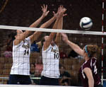Pair Of Ranked Opponents Await Notre Dame At Santa Clara Tournament Justine Stremick (left) leads ND with 1.46/game, as the Irish rank 11th nationally in that category.