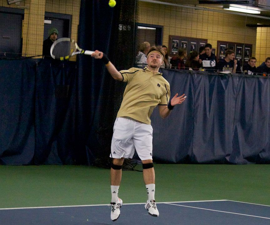 Billy Pecor and the Irish hope to make a splash with two doubles pairs competing at the USTA/ITA National Indoor Collegiate Championships.