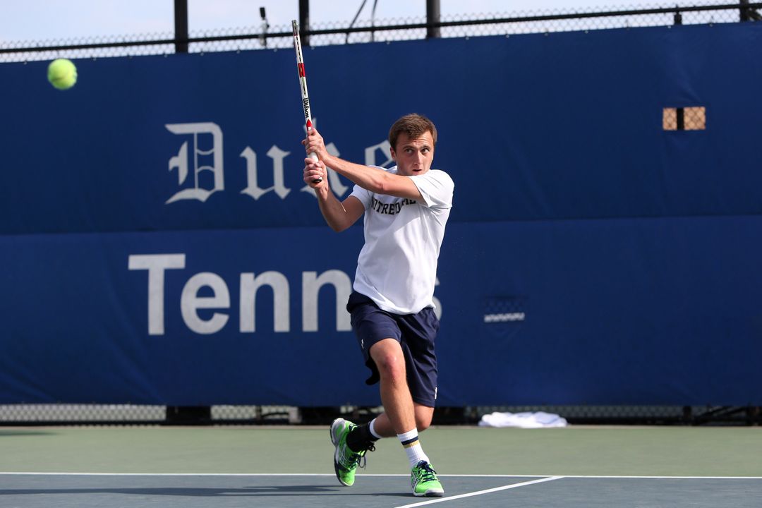 Junior Eddy Covalschi will be one of four Irish men's tennis student-athletes competing at the ITA All-American Championships beginning this Saturday in Tulsa, Oklahoma.