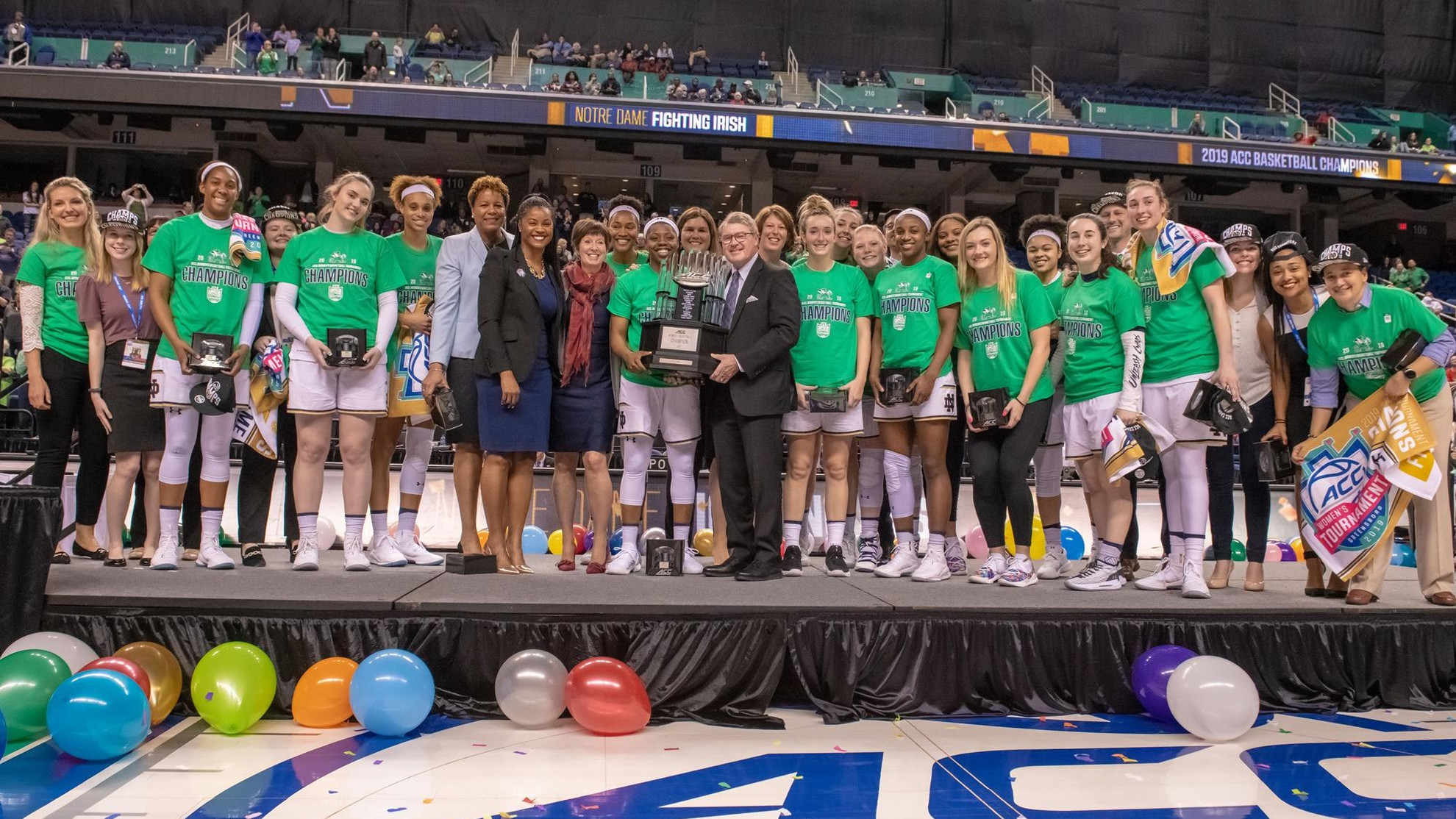 Top-Seeded Irish Regain ACC Tournament Crown Team ACC Champs