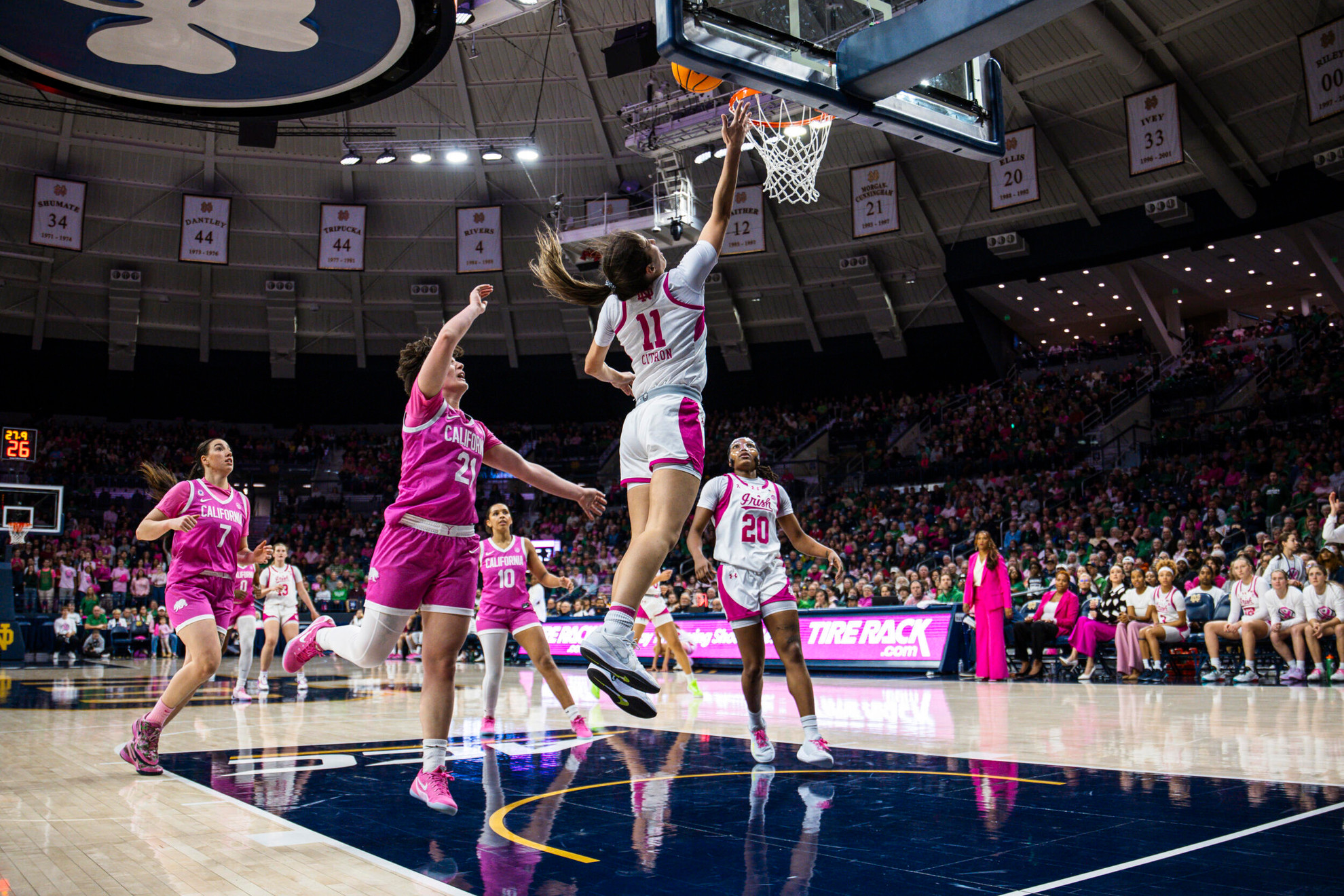 Backcourt Shines As No. 3 Irish Rout No. 21 Cal, 91-52 Backcourt Shines As No. 3 Irish Rout No. 21 Cal, 91-52