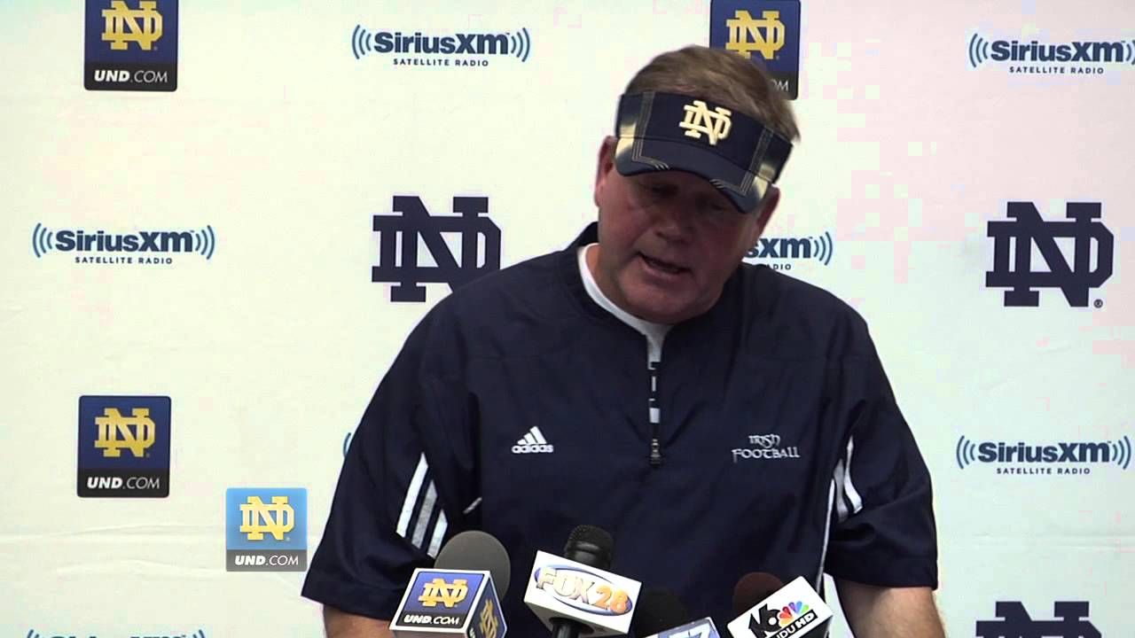 Brian Kelly Post Practice Media Session - Aug. 23, 2012