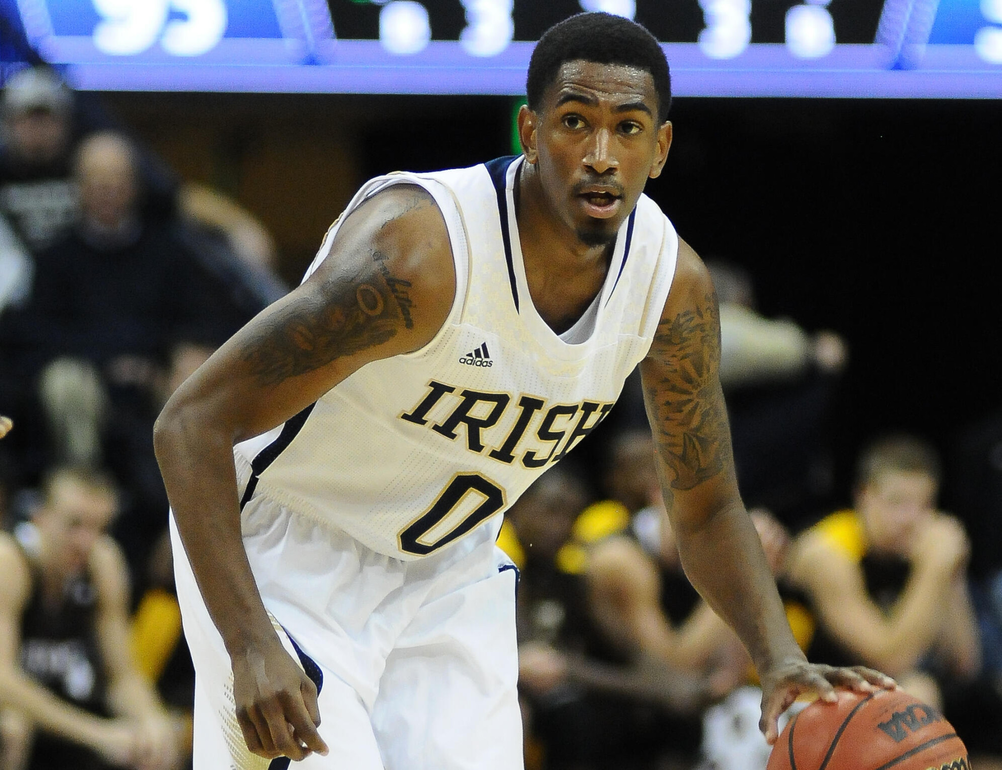 #22/23 Notre Dame Wraps Up Exhibition Action With 70-56 Victory Over Cardinal Stritch Junior guard Eric Atkins had 15 points and four assists.