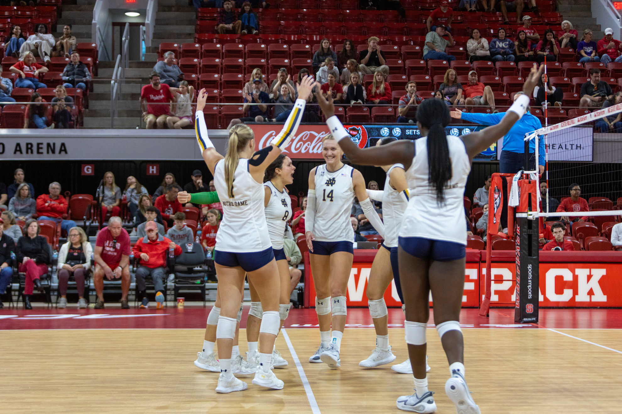 Resilient Irish Hold Off NC State in Five Sets Resilient Irish Hold Off NC State in Five Sets