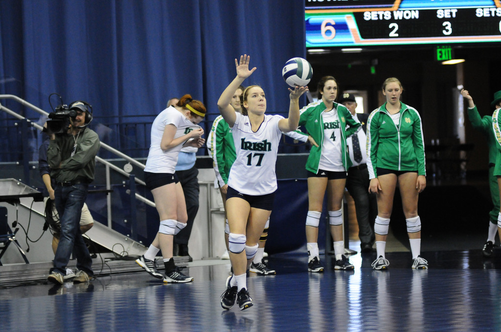 Notre Dame Women's Volleyball vs Syacuse 09-30-2012 Win (3-0)
