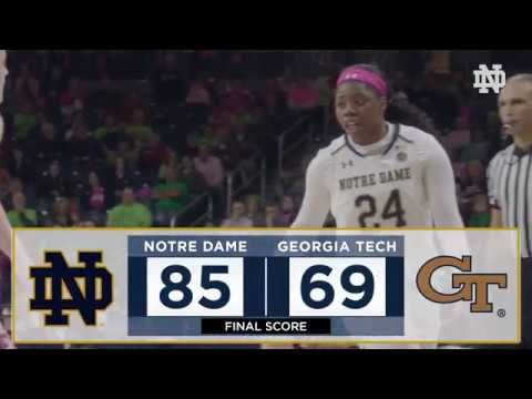 Highlights | @NDWBB vs. Georgia Tech (2018)