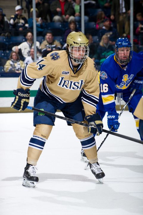 Freshman left wing Thomas DiPauli had a goal and an assist in the series against Ohio State.