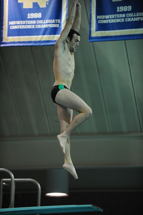 Junior Nick Nemetz scored 349.35 points to win the 3-meter diving event at No. 7 Louisville on Friday