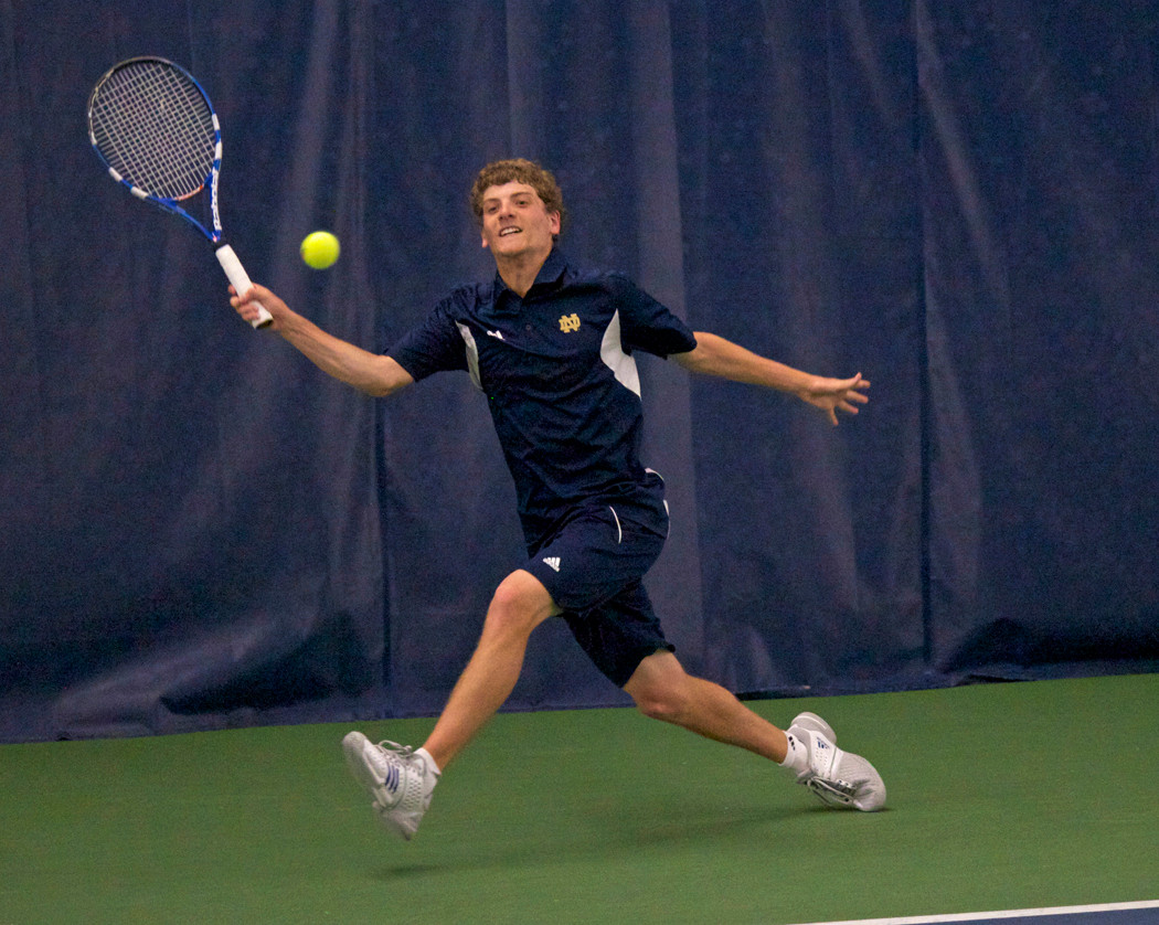 Men’s Tennis Splits Up For Opening Tourneys Of Fall Season Sophomore Wyatt McCoy heads with his teammates to the elite OFCC Invitational this weekend.