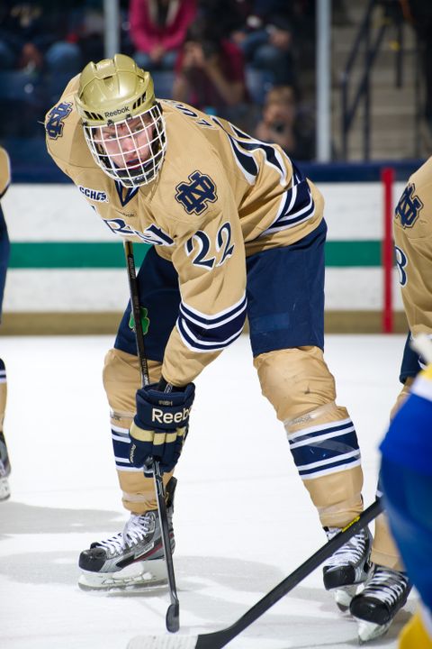 Freshman left wing Mario Lucia has been named the CCHA Gongshow Rookie of the Month for December.