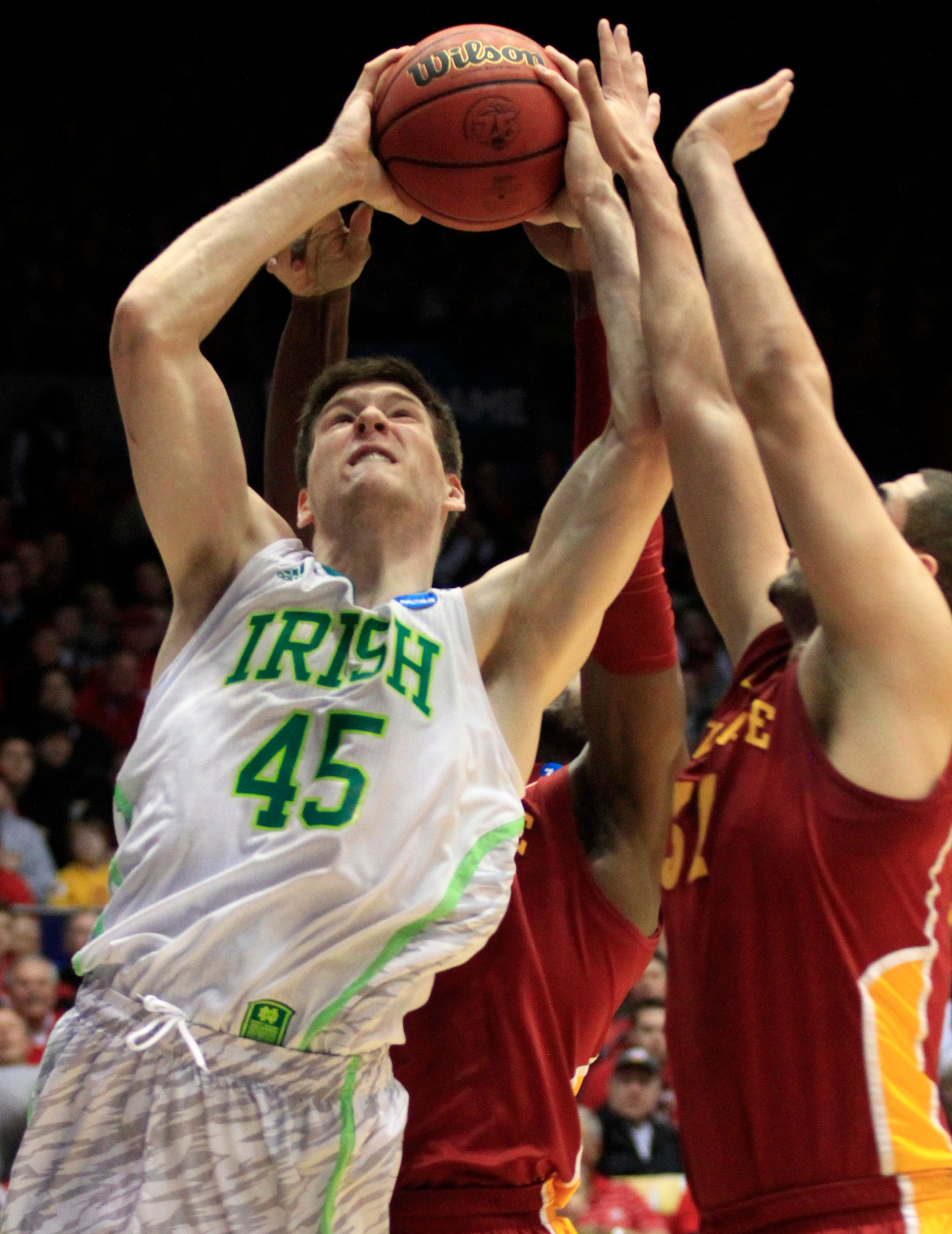 Jack Cooley Scores 13 Points Ands Grabs 10 Rebounds In Reese’s Division I College All-Star Game NCAA Iowa St Notre Dame Basketball