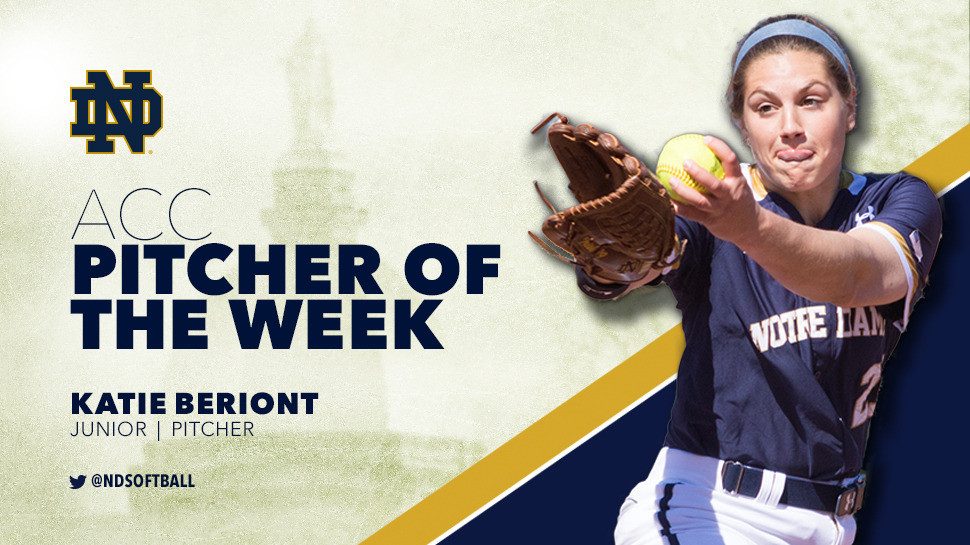 Unhittable Saturday Yields Beriont’s First ACC Weekly Honor Unhittable Saturday Yields Beriont’s First ACC Weekly Honor