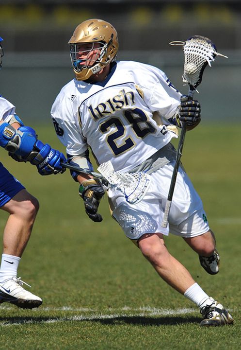 Sophomore midfielder Zach Brenneman and the Irish will look to improve to 10-0 when they face Denver on Saturday.
