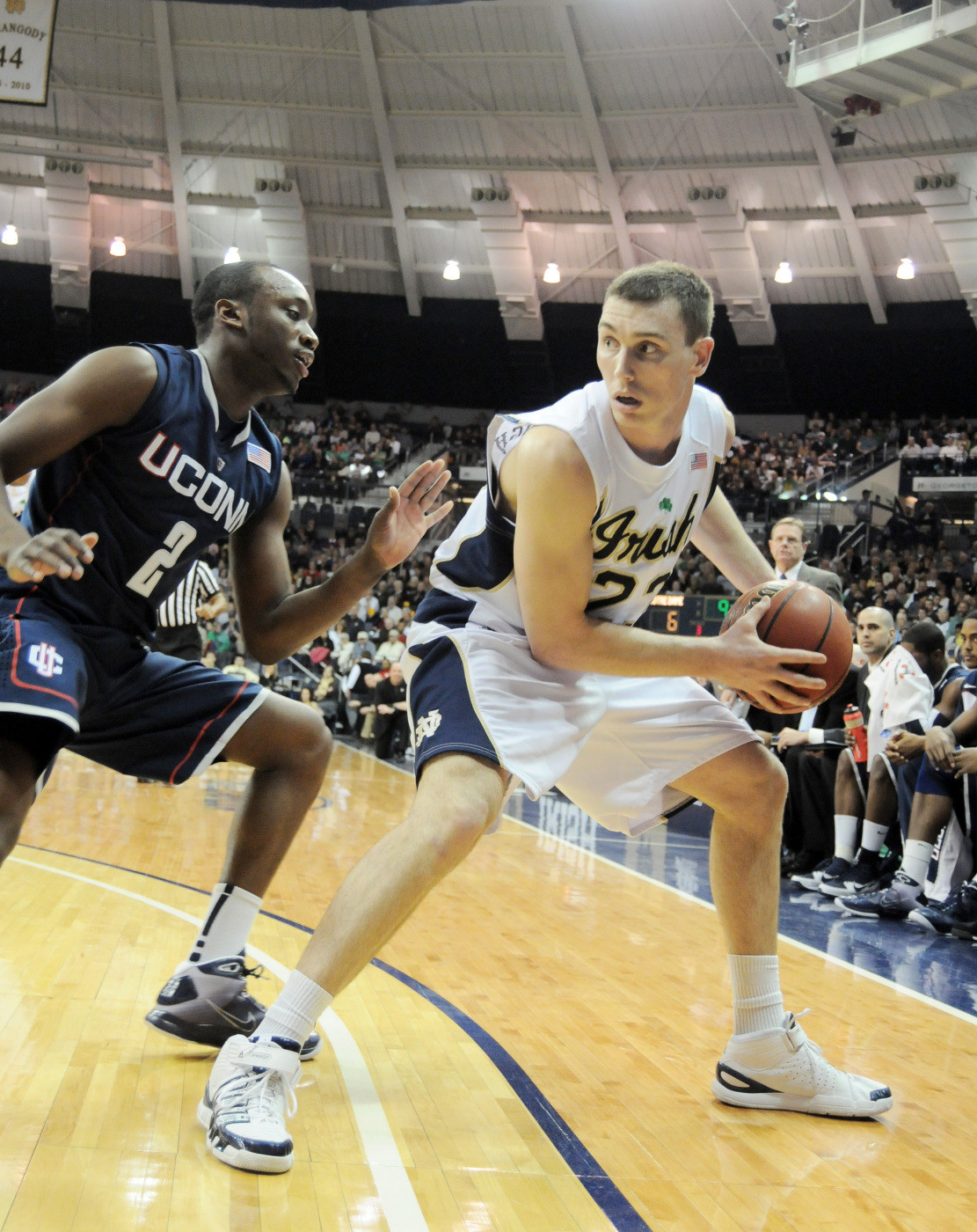 Notre Dame Rallies Past Catholic Brethren With 72-47 Exhibition Victory Ben Hansbrough had the hot hand for Notre Dame Saturday evening during a 72-47 win over Catholic University at Purcell Pavilion.