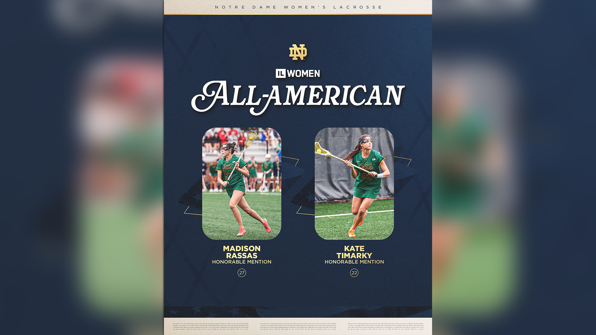 Rassas and Timarky Receive IL Women All-American Honors Rassas and Timarky Receive IL Women All-American Honors
