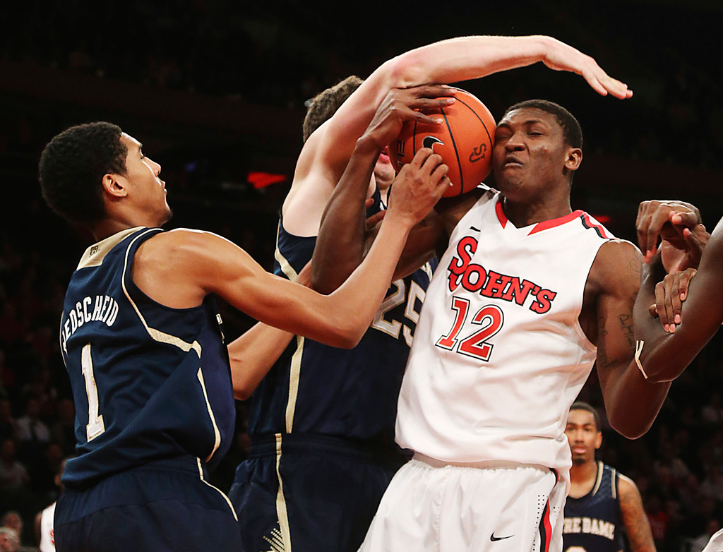 No. 20 Irish Fall to St. John's in NY, 67-63 (AP)