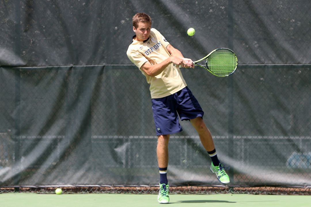 Junior Quentin Monaghan turned in another dominating performance on Friday, defeating No. 32 Jakob Sude to advance to the NCAA Singles Championship quarterfinals.