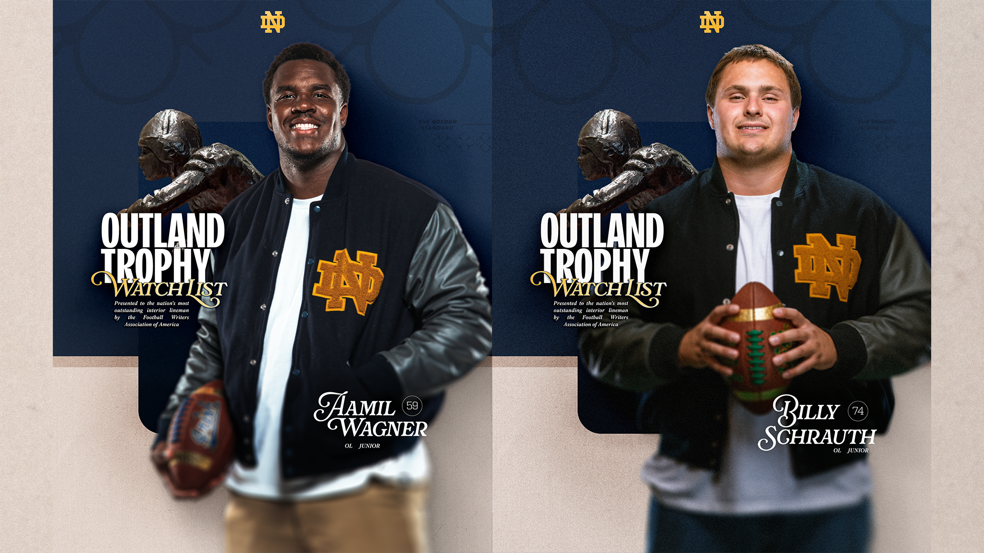 Schrauth, Wagner Selected to Outland Trophy Watch List Schrauth, Wagner Selected to Outland Trophy Watch List