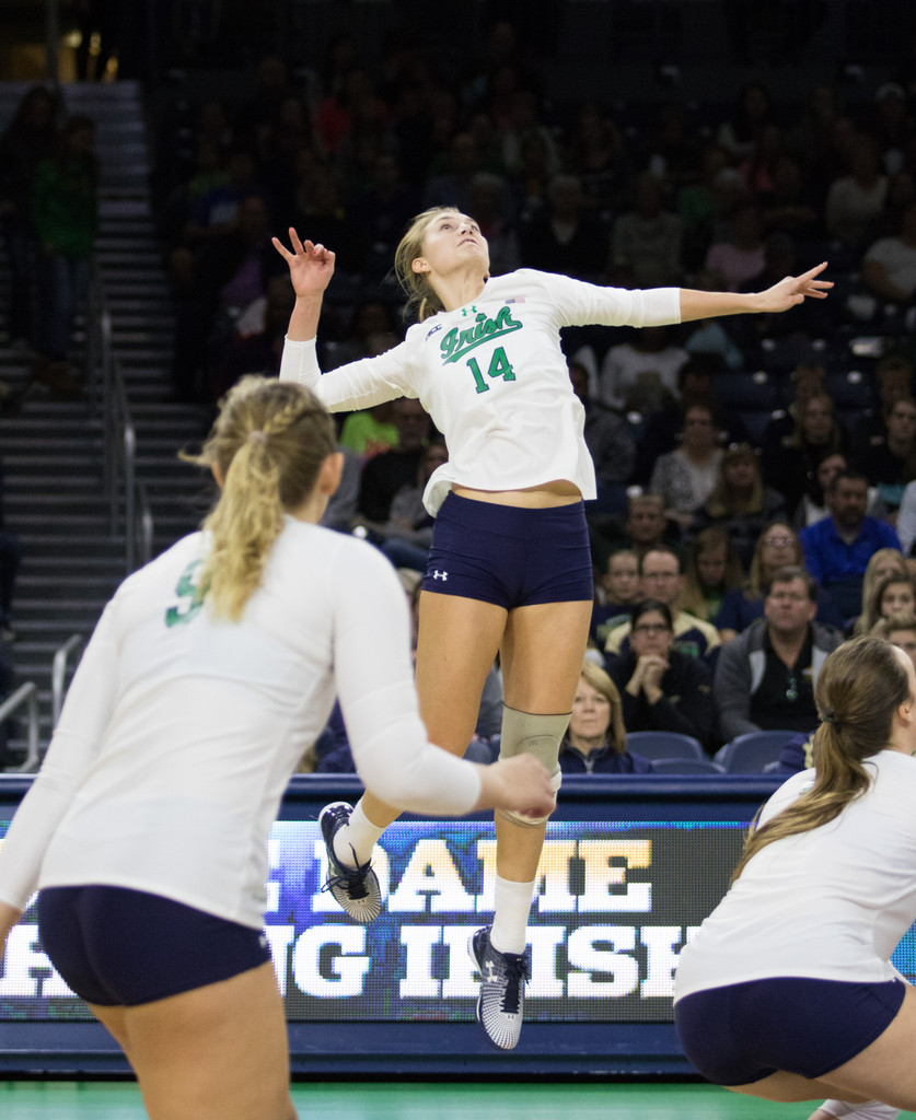 Notre Dame Volleyball vs. No. 8 UNC