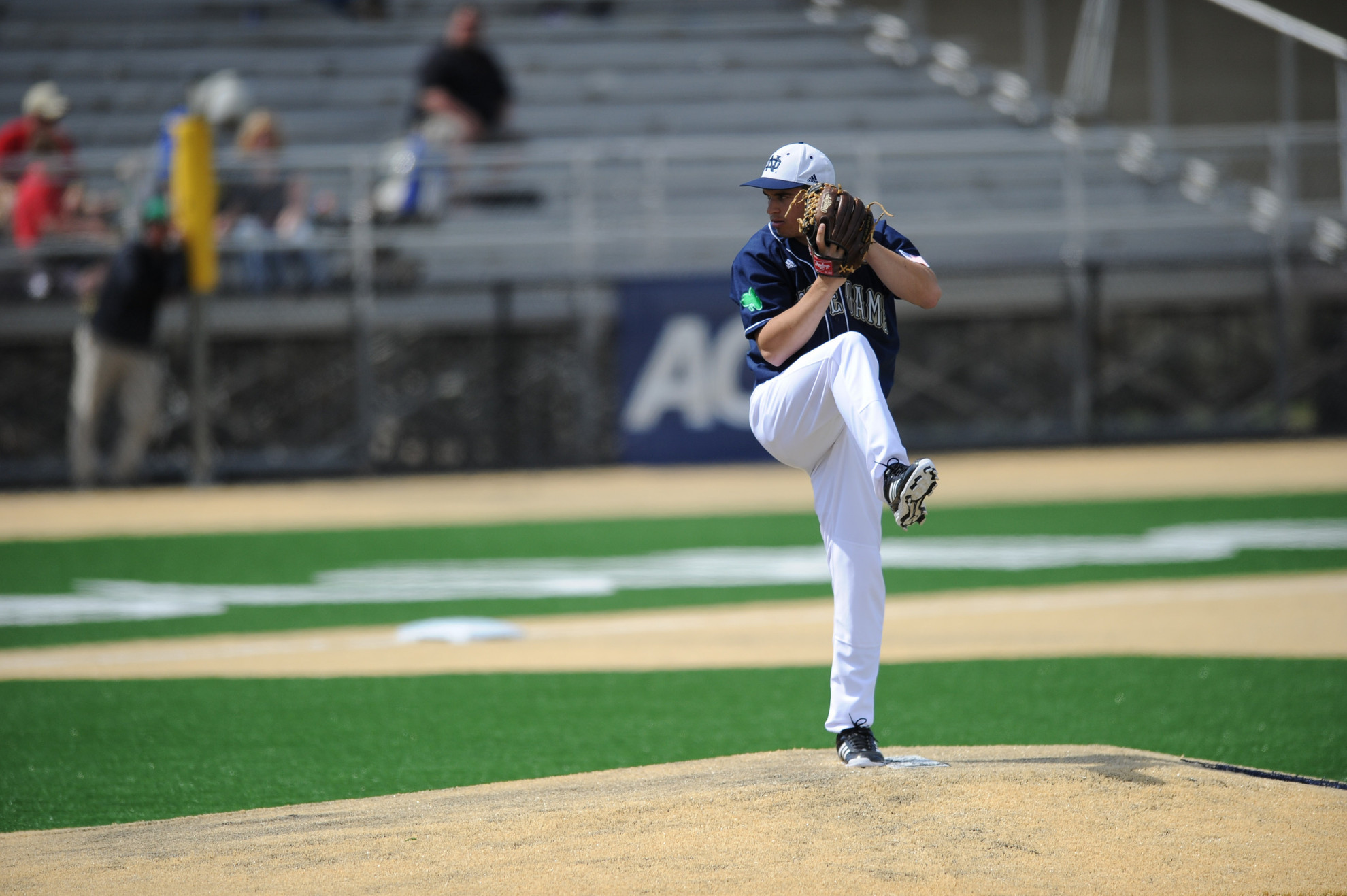 Around The Bases With Notre Dame Baseball Sophomore Scott Tully has a 0.00 ERA in 11 innings of work on the mound this year.