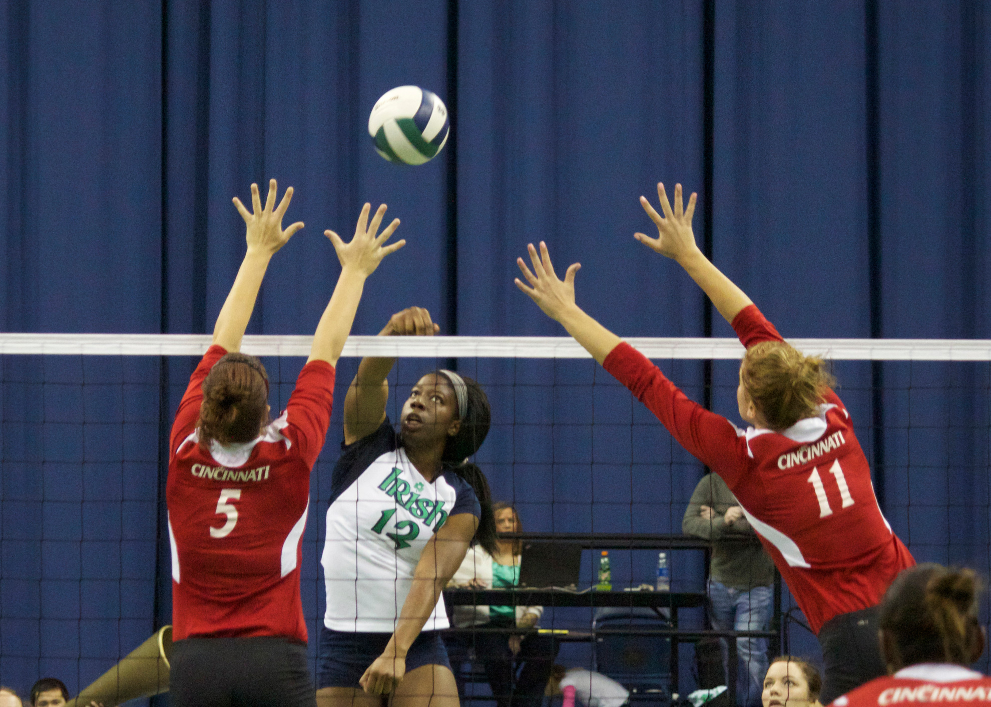 Irish Can’t Carry Momentum Of First Set; Lose 3-1 At NC State Junior Toni Alugbue had a team-high 12 kills Sunday afternoon against NC State.