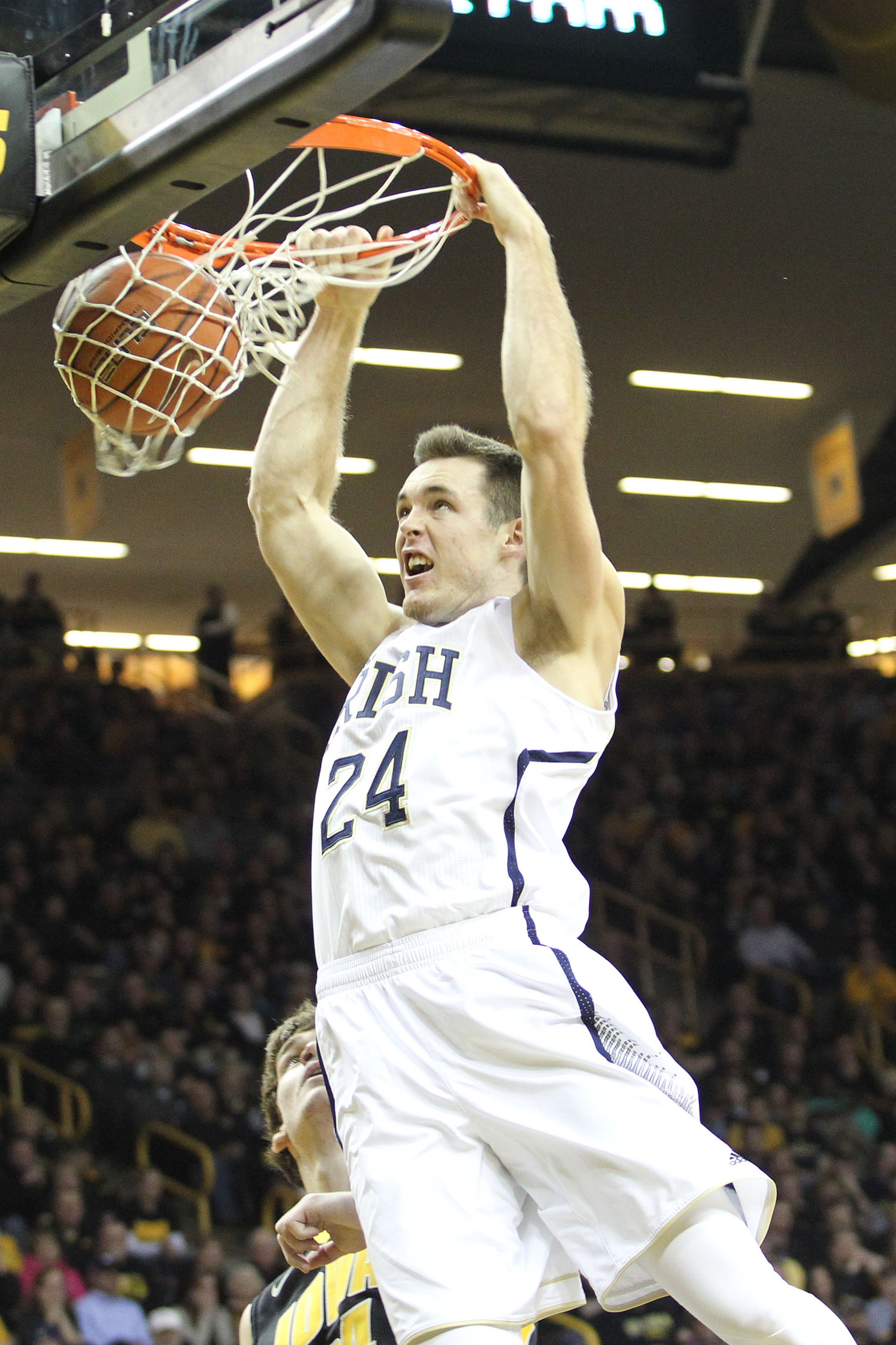 Notre Dame Back At It On Monday Against Bryant Junior Pat Connaughton is averaging 12.6 points and 6.8 rebounds per game this season.