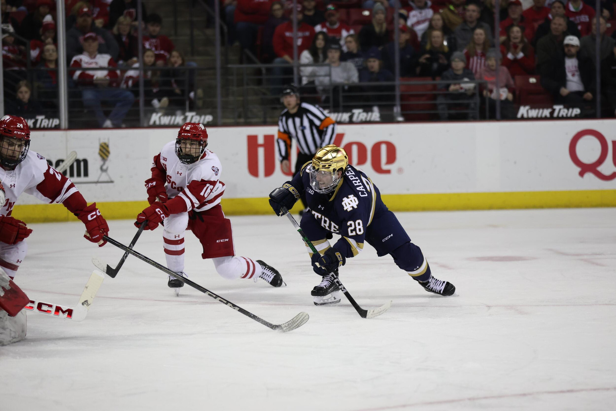 Late Rally Falls Short At #4/4 Wisconsin Late Rally Falls Short At #4/4 Wisconsin