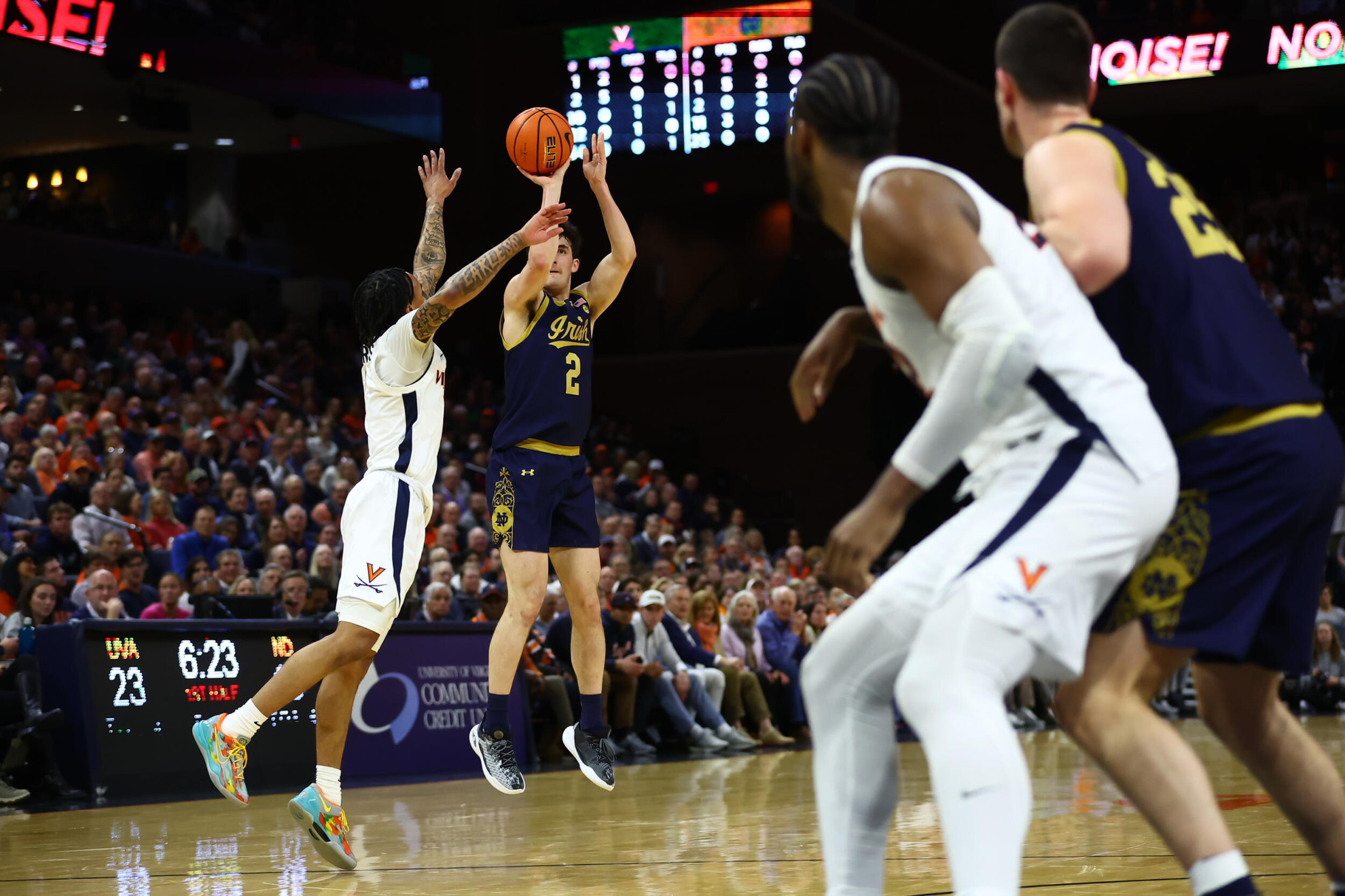Irish Drop 65-53 Road Battle At Virginia Irish Drop 65-53 Road Battle At Virginia