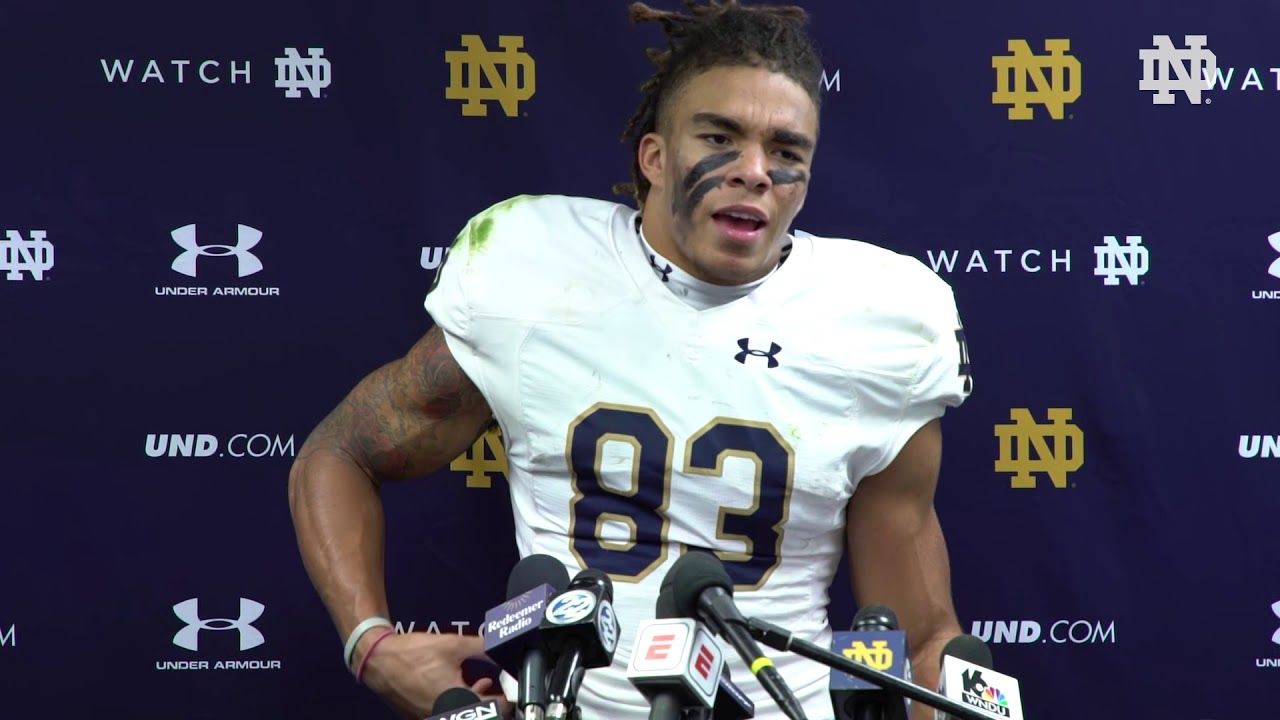 NDFootball  Chase Claypool Post-Game Press Conference vs. Northwestern  (2018) – Notre Dame Fighting Irish – Official Athletics Website