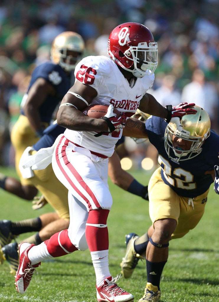 No. 22 Notre Dame vs. No. 14/12 Oklahoma (USATSI)