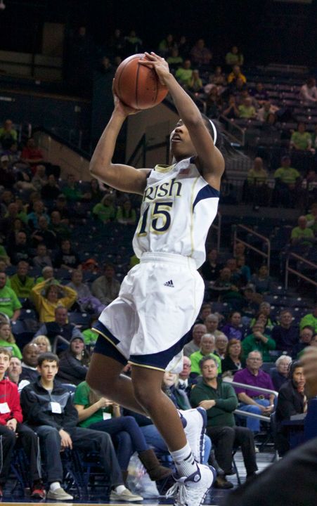 Freshman guard Lindsay Allen scored a season-high 16 points and added a game-high five assists in Notre Dame's 79-52 win over Miami Thursday night.