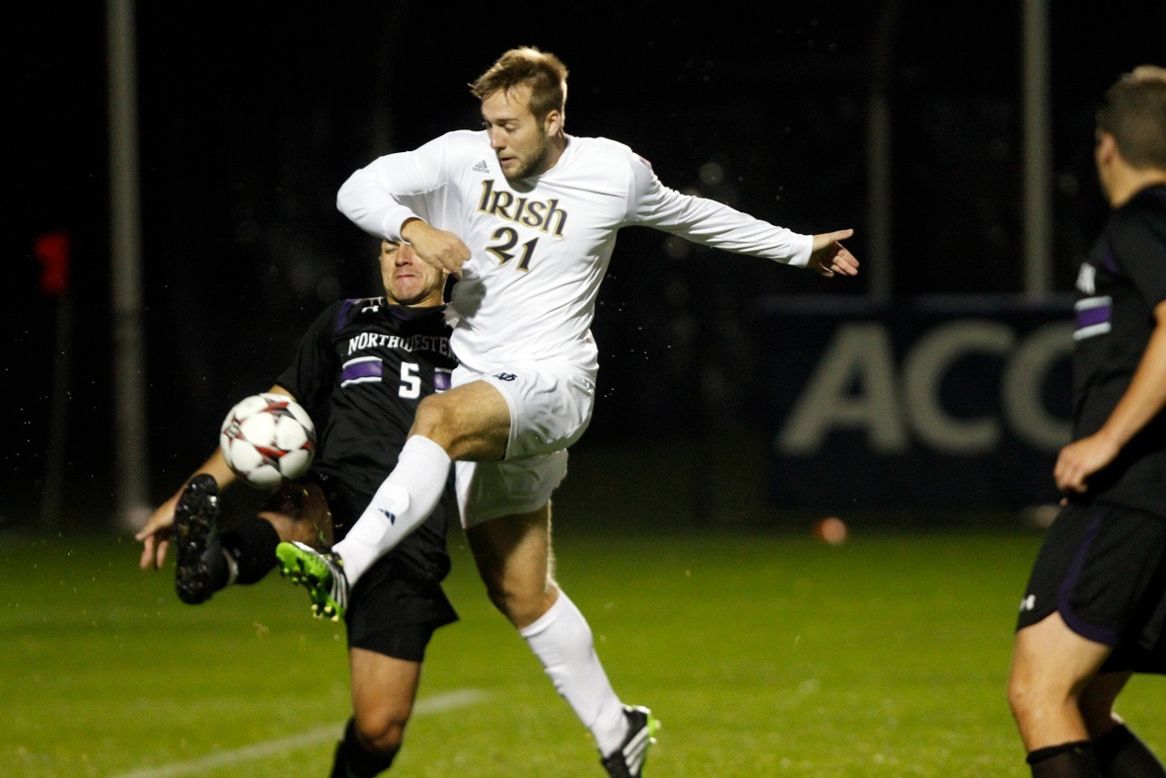 #2 Irish To Make Inaugural Trip To North Carolina State Forward Vince Cicciarelli had two shots for the Irish.