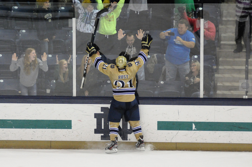 #10 Notre Dame Hockey vs USA U18 on 10-07-2012