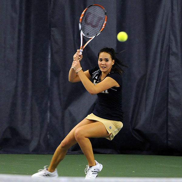 Kristy Frilling won both her singles and doubles matches Saturday against DePaul.