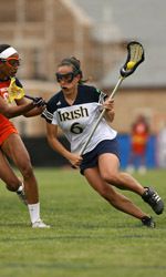 Heather Ferguson assisted on three goals in Notre Dame's 10-9 win at James Madison.