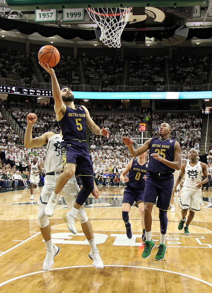 ND Men's Basketball at Michigan State (USATSI)