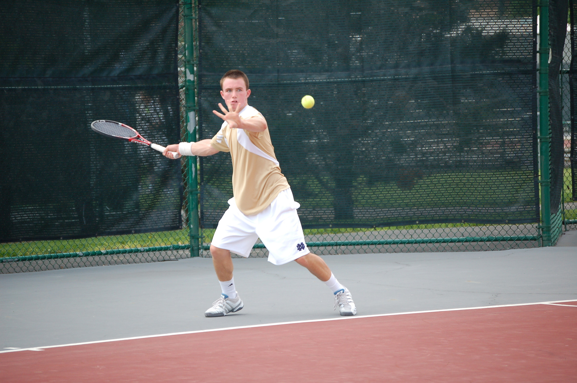 Irish Open Fall Tennis Season At Illini Invitational Sophomore Greg Andrews.