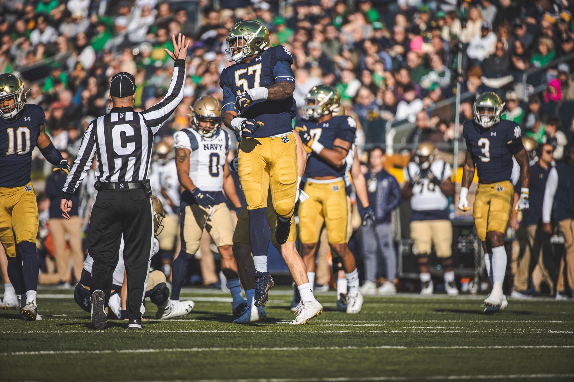 #8/8/10 Notre Dame Defense Dominates In 34-6 Win Over Navy #8/8/10 Notre Dame Defense Dominates In 34-6 Win Over Navy