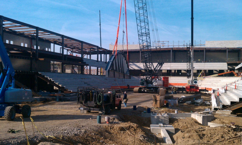 Construction Update on Compton Family Ice Arena - November 10, 2010