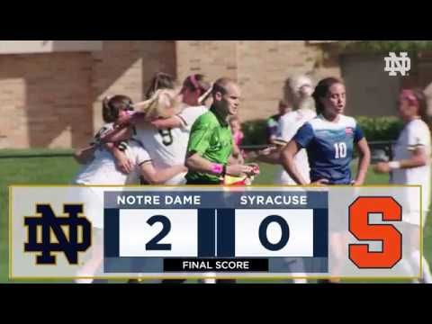 Notre Dame Women's Soccer Highlights vs. Syracuse