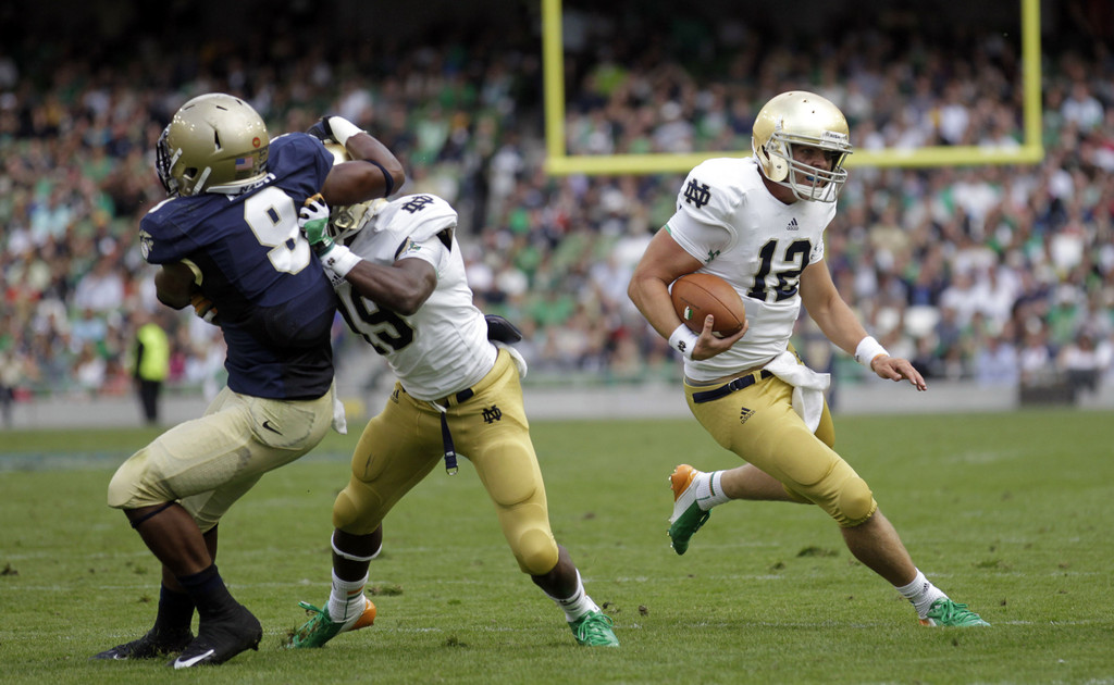 Notre Dame Pounds Navy 50-10 in Dublin (AP)