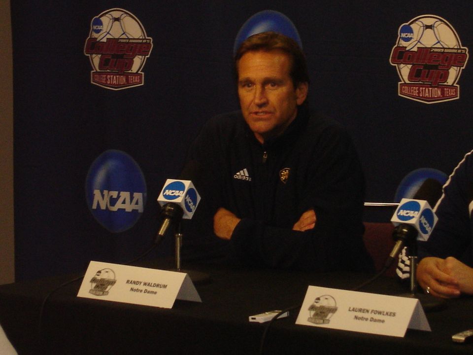 Head coach Randy Waldrum has led Notre Dame to seven NCAA College Cups, four NCAA title game appearances and the 2004 national championship during his first 11 seasons under the Golden Dome.
