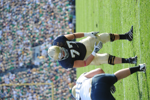 Notre Dame is undefeated at Soldier Field. What are top five Irish