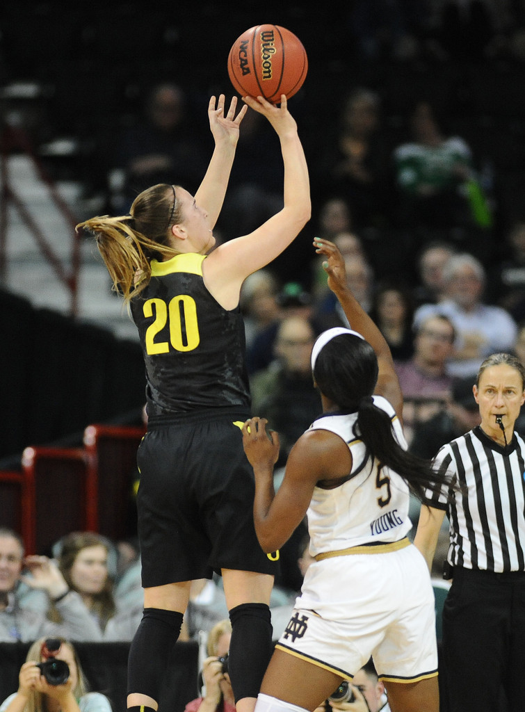 NCAA Elite Eight: ND WBB vs. Oregon (USATSI)