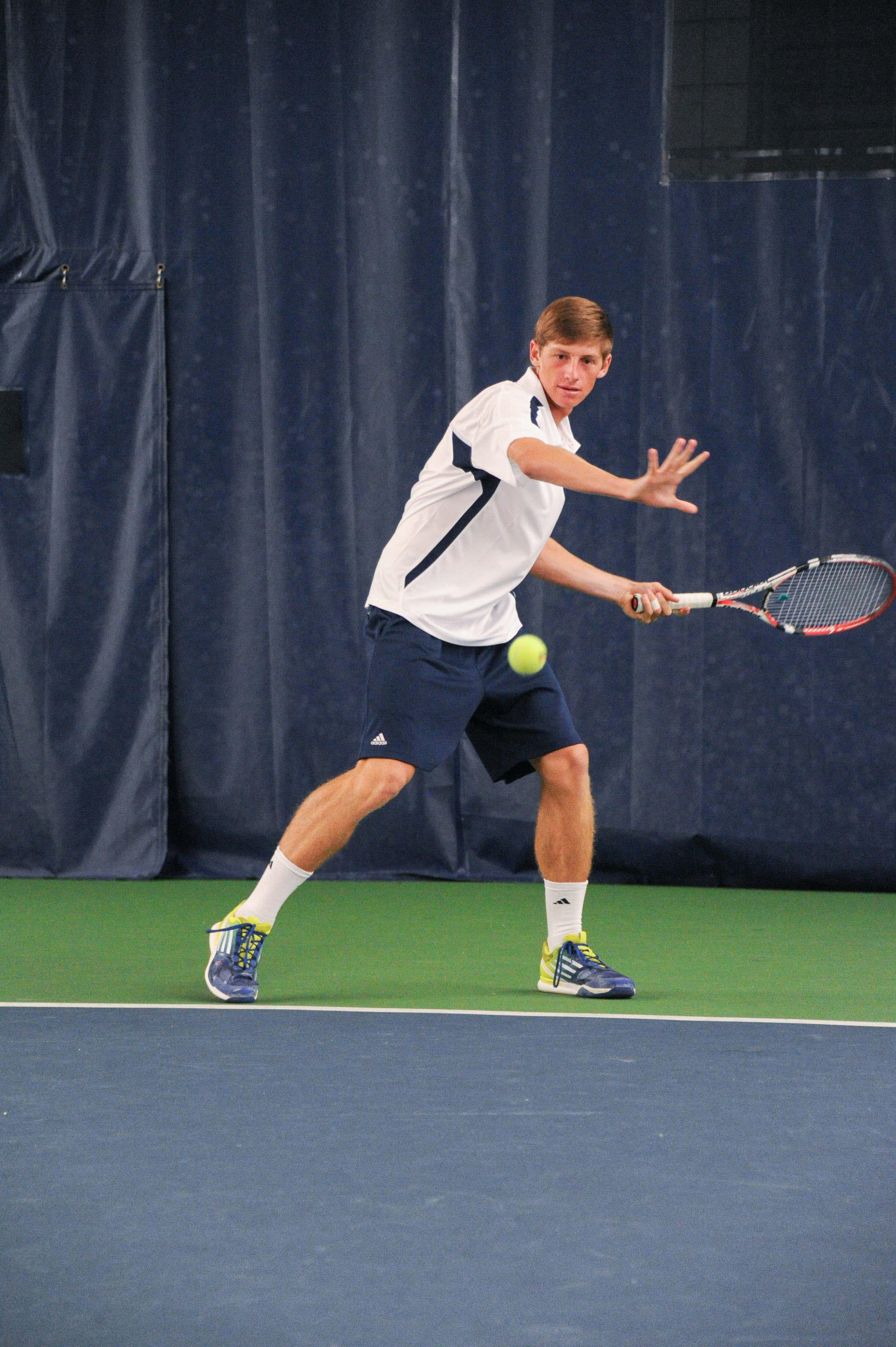No. 29 Irish Welcome Rival No. 21 Michigan In Key Regional Matchup Freshman Alex Lawson has teamed with Billy Pecor to go 3-2 at No. 2 doubles so far this season.