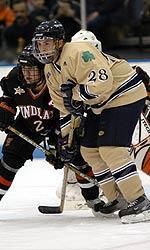 Junior center Tim Wallace scored his second goal in as many nights in Saturday's 2-1 loss to Michigan State.  He also set the Irish record by playing in his 115th consecutive game in a Notre Dame uniform.