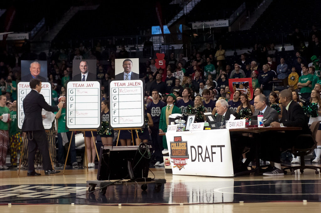 ESPN College GameDay visits Notre Dame Men's Basketball vs Louisville on 02-09-2013