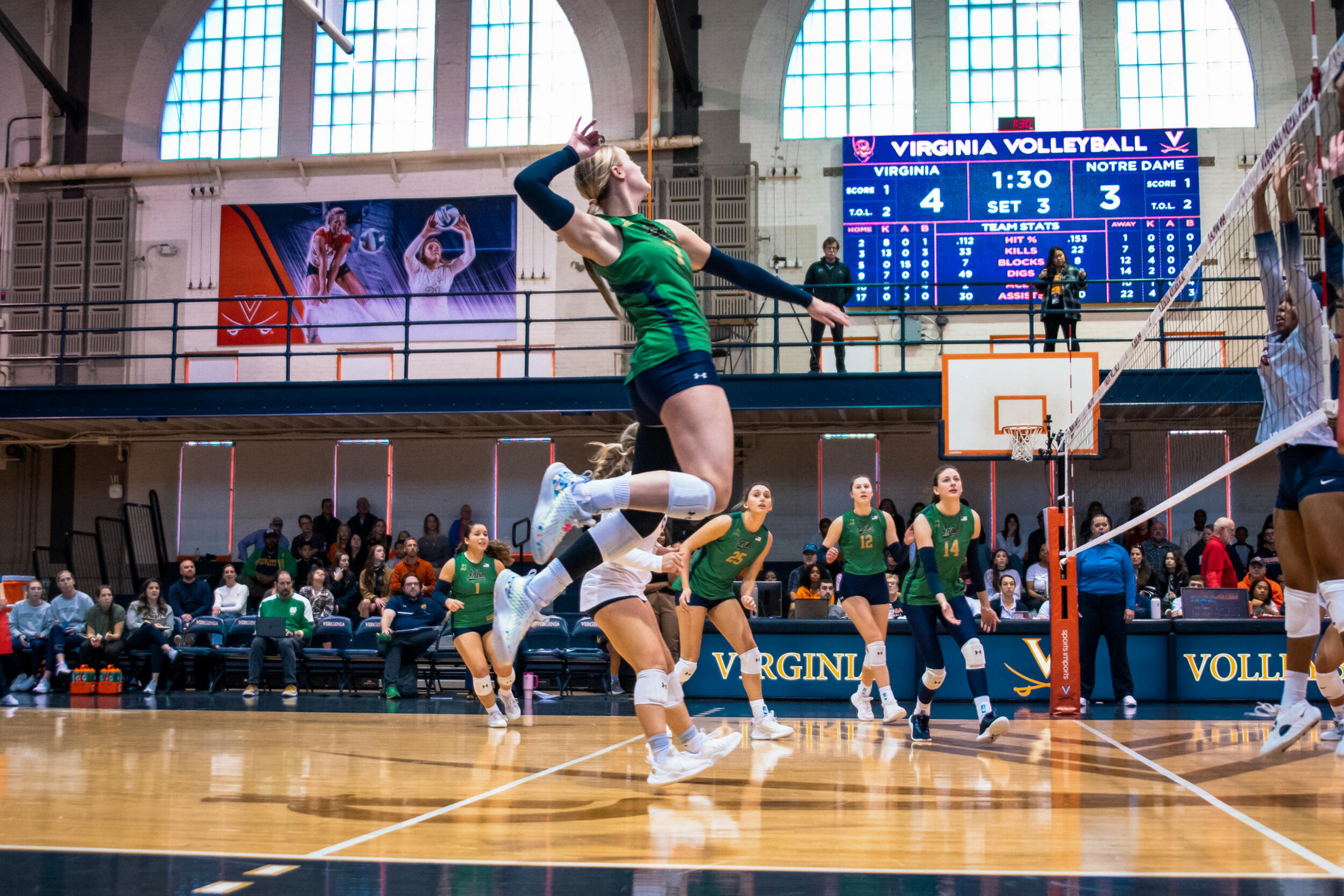 Irish Battle in Five Sets with Virginia Irish Battle in Five Sets with Virginia