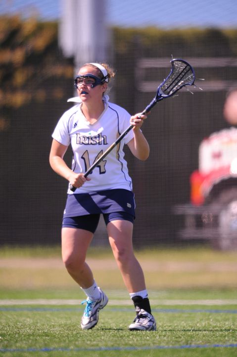 Senior Jaimie Morrison scored six points in Notre Dame's 16-11 win over Boston U Saturday afternoon.